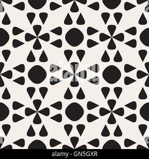 Seamless Vector pattern géométrique noir et blanc Illustration de Vecteur