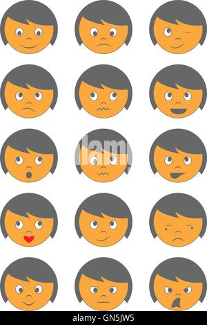émoticônes Illustration de Vecteur