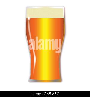 Pint Lager Glass Illustration de Vecteur