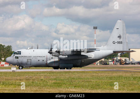 Royal Netherlands Air Force (Koninklijke Luchtmacht) (RNLAF) Lockheed C-130H Hercules des avions de transport militaires Banque D'Images