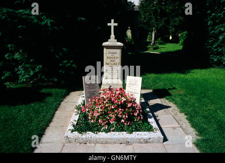 Autriche, Salzbourg, Tombstone, Constantia de Nits, Mozart, veuve, tombe, Leopold Mozart, cimetière, Saint Sébastien Banque D'Images