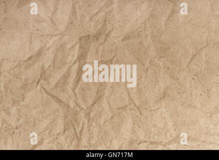 Fond froissé avec du papier recyclé Banque D'Images