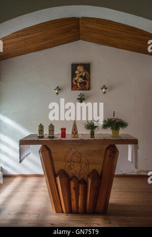 Intérieur de Kalser Taurn Haus Chapelle Banque D'Images