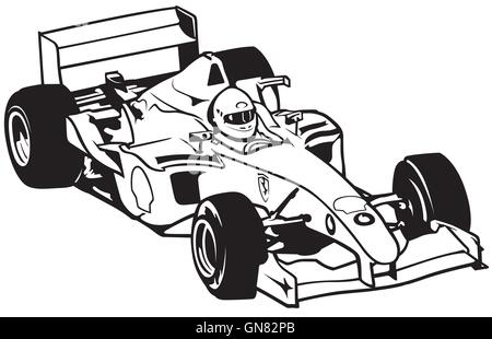 Formule 1 Illustration de Vecteur