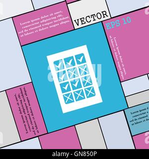 Bingo, lottery icon sign. Modern flat style for your design. Vector Illustration de Vecteur