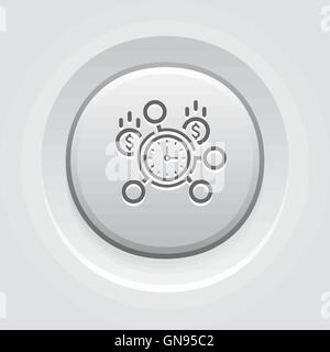 L'icône de gestion du temps Illustration de Vecteur