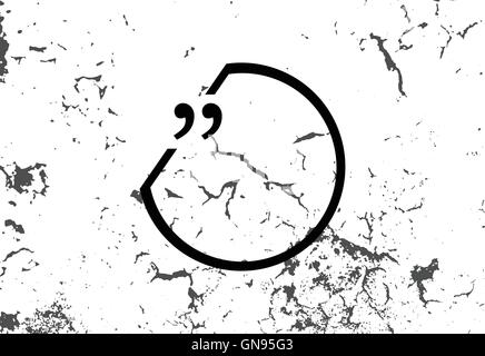 Guillemets avec vecteur ligne fine bulle. concept de référence, infos, témoignages, avis, textbox. isolated on white Illustration de Vecteur