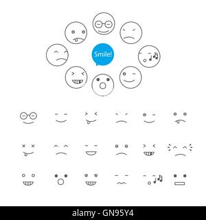 Jeu de sourire, vector Illustration de Vecteur