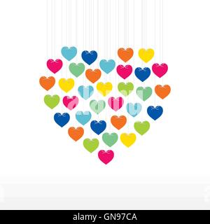 Creative valentine day greeting vecteur de conception Illustration de Vecteur