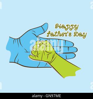 Happy father's day greeting design Illustration de Vecteur