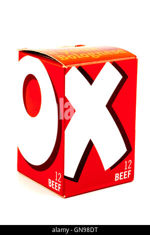 Sauce au boeuf Oxo Cubes Stock Banque D'Images