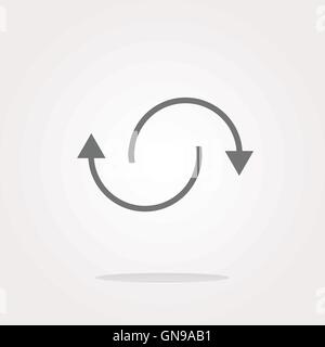 Des flèches de rotation vecteur Icône. L'icône Photo flèches de rotation. Icône JPG flèches de rotation. Icône flèches de rotation EPS. Des flèches de rotation J Illustration de Vecteur