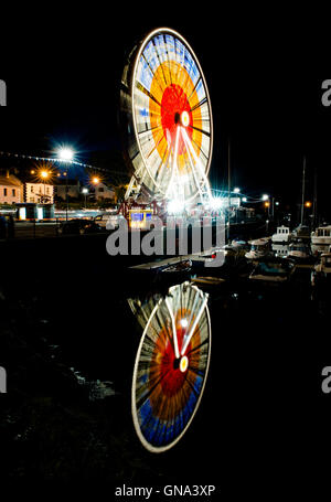 La Grande Roue au 2016 Lammas Fair - Ballycastle, Irlande du Nord, le 28 août 2016. Banque D'Images