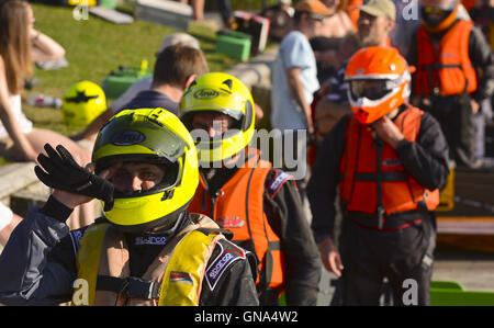 Course de bateau sur Oulton large Banque D'Images