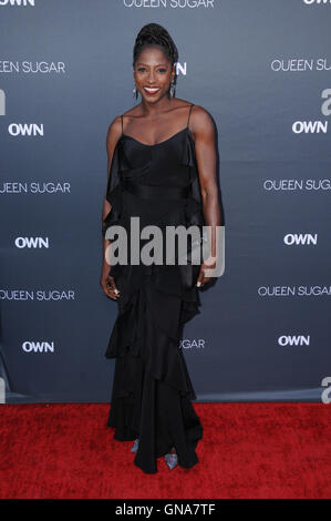 Burbank, CA, USA. Août 29, 2016. 29 août 2016 - Burbank, Californie. Rutina Wesley. Première mondiale de la ''propre sucre Queen'' tenue à Warner Bros. Studio Lot. Crédit photo : Birdie Thompson/AdMedia Crédit : Birdie Thompson/AdMedia/ZUMA/Alamy Fil Live News Banque D'Images