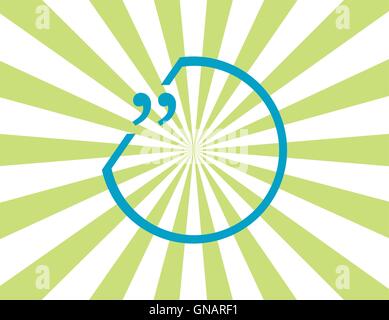 Guillemets avec vecteur ligne fine bulle. concept de référence, infos, témoignages, avis, textbox. isolated on white Illustration de Vecteur