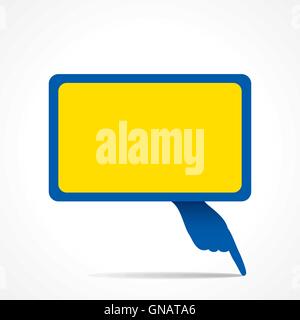 Bulle de message vierge créatif vecteur conception Illustration de Vecteur