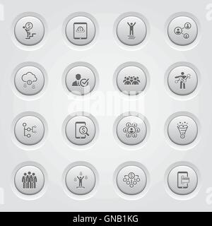 Télévision Design Business Icons Set. Illustration de Vecteur