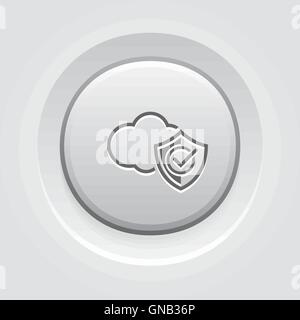 L'icône de sécurité en nuage Illustration de Vecteur