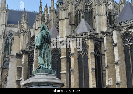 Cathédrale Notre-Dame d'Amiens, UNESCO World Heritage Site, Amiens, Somme, Picardie, France Banque D'Images