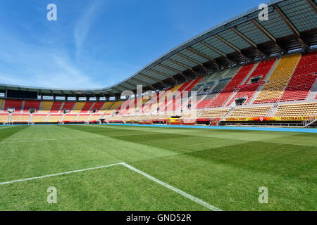 Skopje, Macédoine - 5 mai 2015 : stade national de football, appelé Arena Philippe II de Macédoine Banque D'Images