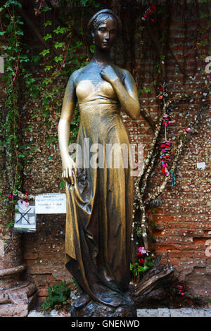 Statue de Julietta, Julia, Julietta house, Vérone, Italie Banque D'Images