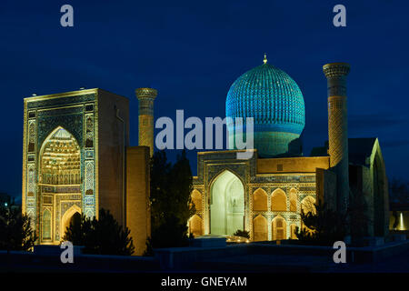 L'Ouzbékistan, Samarkand, Unesco World Heriatge, mausolée Gour Emir Timur (Tombeau) Banque D'Images