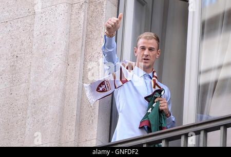 Turin, Italie. Août 30, 2016. Joe Hart, le gardien de Manchester City et de l'Angleterre, l'équipe nationale s'installe à Torino FC en prêt Crédit : Nicolò Campo/Alamy Live News Banque D'Images