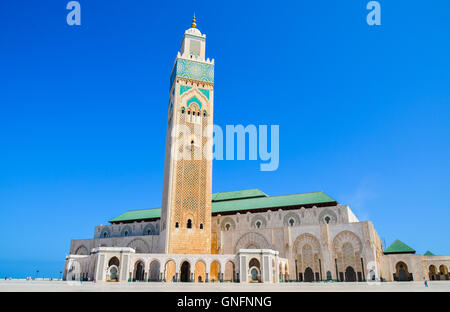La Mosquée Hassan II à Casablanca, Maroc Banque D'Images