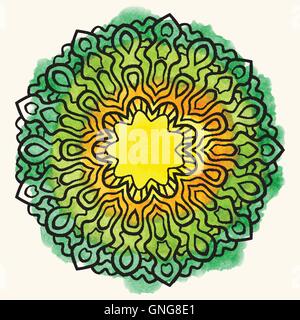 Mandala. Abstract Vector Décoration. Illustration de Vecteur