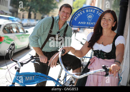 Mike's Bike Tours in Munich, 2014 Banque D'Images