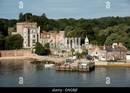 Château de Brownsea, également connu comme Branksea château sur l'île de Brownsea, dans le port de Poole Dorset England UK Banque D'Images