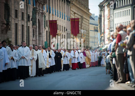 Procession du Corpus Christi à Munich, 2014 Banque D'Images