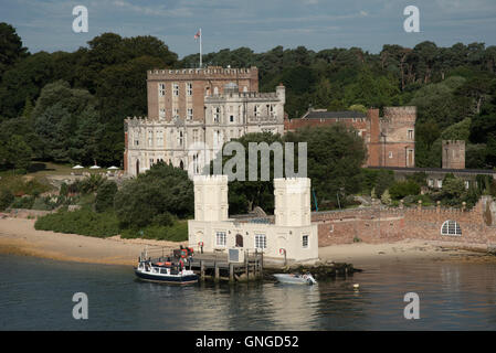 Château de Brownsea, également connu comme Branksea château sur l'île de Brownsea, dans le port de Poole Dorset England UK Banque D'Images