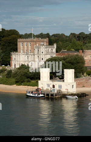 Château de Brownsea, également connu comme Branksea château sur l'île de Brownsea, dans le port de Poole Dorset England UK Banque D'Images