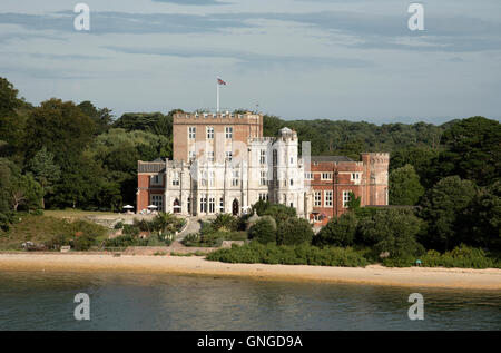 Château de Brownsea, également connu comme Branksea château sur l'île de Brownsea, dans le port de Poole Dorset England UK Banque D'Images