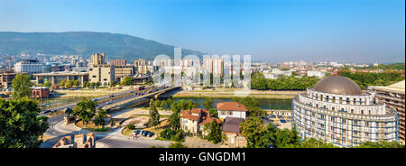 Panorama de la forteresse de Skopje - Macédoine Banque D'Images