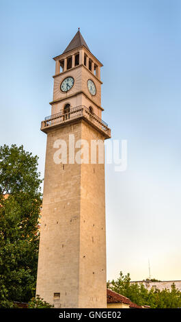 La tour de l'horloge de Tirana - Albanie Banque D'Images