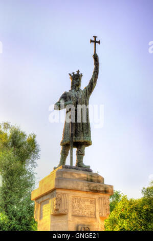 Stefan cel Mare Monument à Chisinau - Moldova Banque D'Images