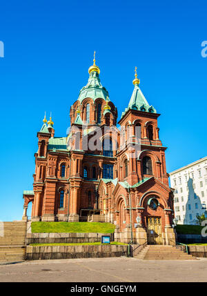 La Cathédrale Uspenski cathédrale orthodoxe de l'Est, une à Helsinki - Finlande Banque D'Images