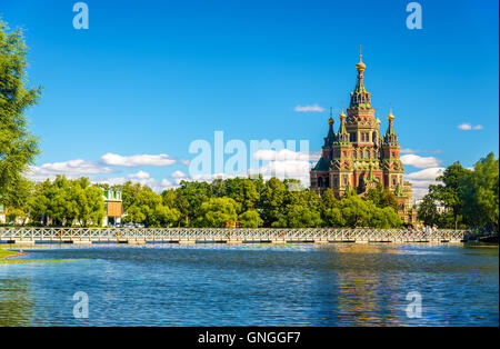 La Cathédrale Saint Pierre et Paul à Peterhof - Russie Banque D'Images