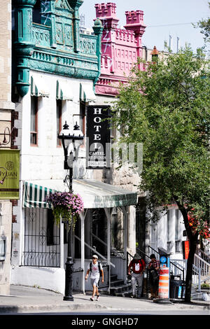 Chambre dans Le Plateau Mont Royal, Montréal, Canada Banque D'Images