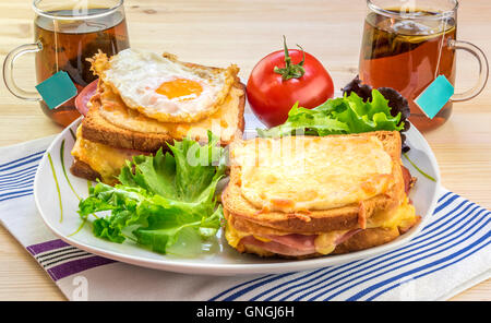 Petit déjeuner pour deux personnes Banque D'Images