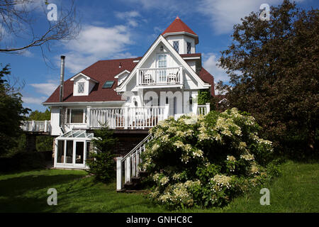 La maison du docteur Inn and Spa at Green's Harbour, à Terre-Neuve et Labrador, Canada. L'auberge est sur un domaine de 100 acres. Banque D'Images