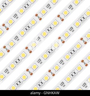 Arrière-plan de bandes LED. Illustration de Vecteur