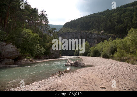 Gorges du Verdon (Gorges du Verdon), dans le sud de la France près de Carajuan Banque D'Images