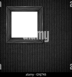 Cadre d'argent sur noir et gris , abstract texture ou motif hachuré background Banque D'Images