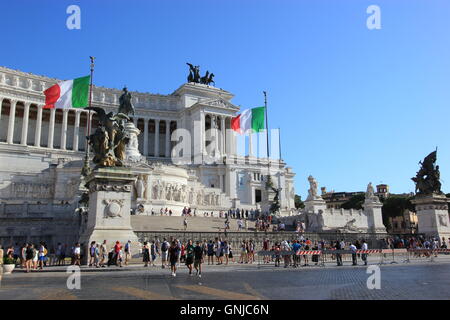 Altare della Patria ou autel de la patrie, également connu sous le nom de Monumento Nazionale a Vittorio Emanuele II ou National Monument Banque D'Images