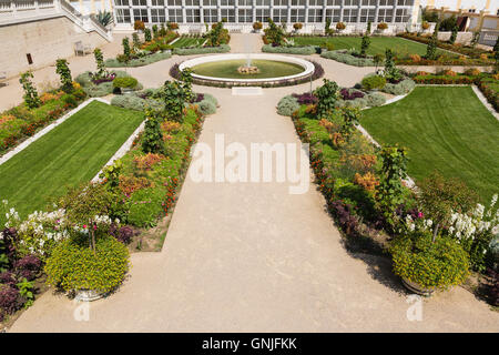 Avec orangerie serre adjacente au château Schloss hof, Basse Autriche Banque D'Images