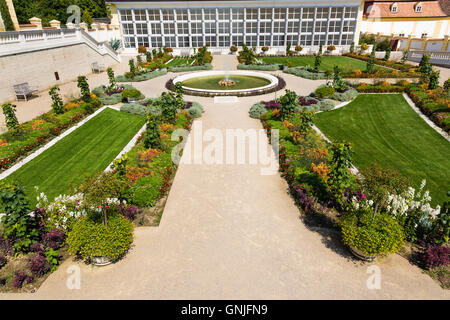 Avec orangerie serre adjacente au château Schloss hof, Basse Autriche Banque D'Images